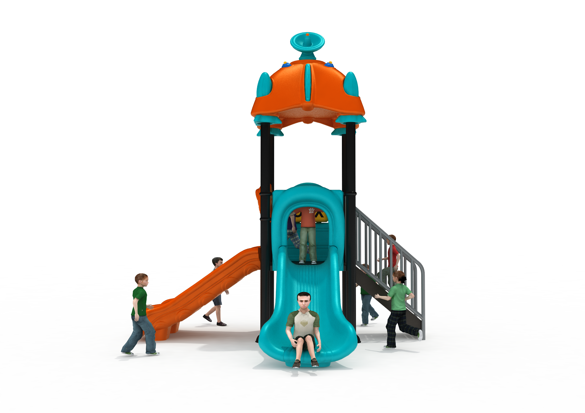 Torre triple tobogán TDU-002 VITAS - Imagen 2