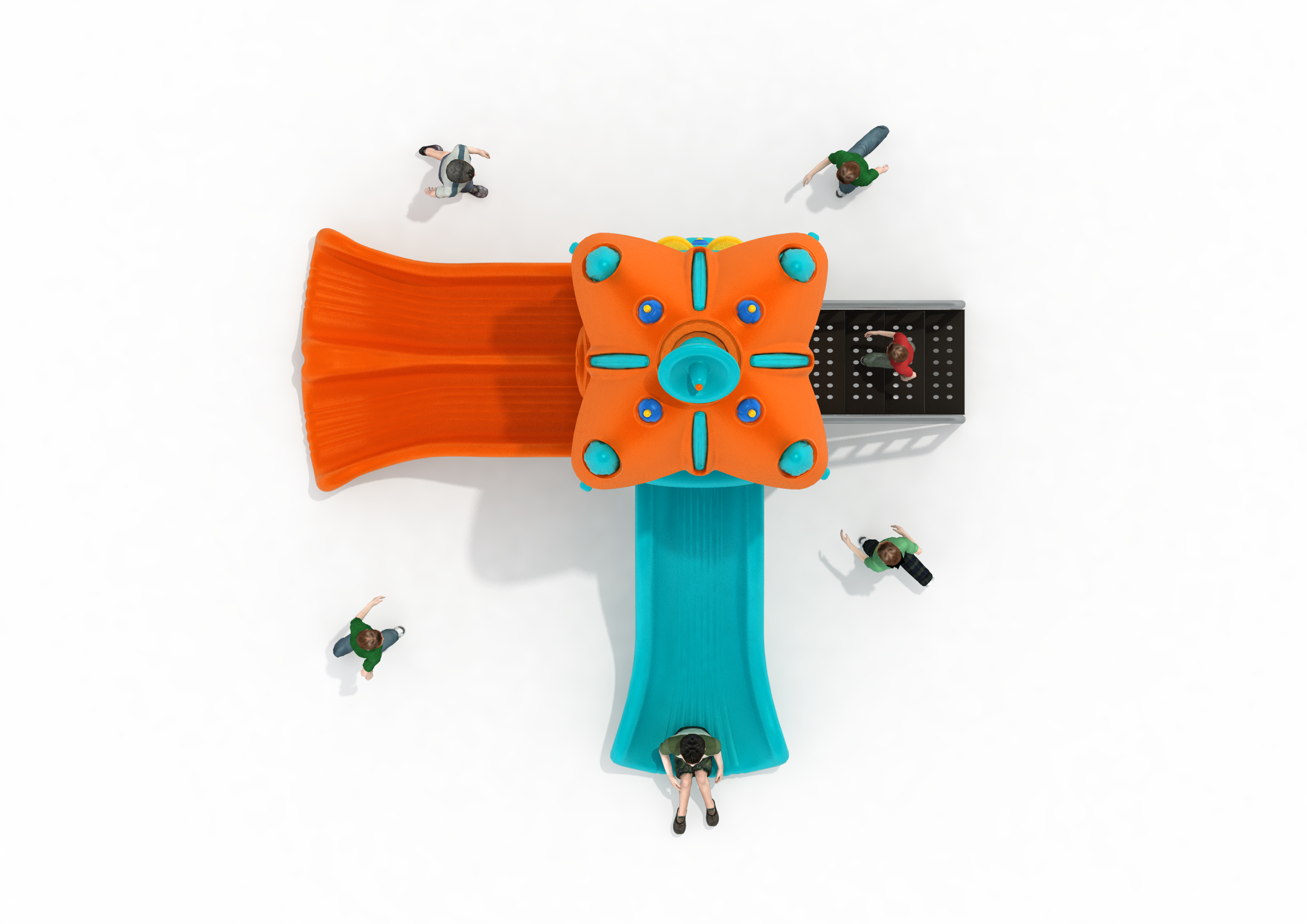 Torre triple tobogán TDU-002 VITAS - Imagen 3