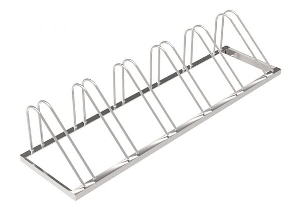 Aparcabicis de Suelo para 6 Bicicletas DUMUAP-03 de Acero Galvanizado