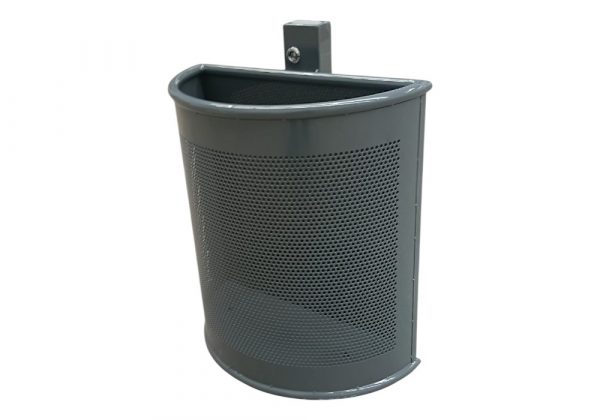 Papelera de Pared Semicircular DUMUPA-12 en Acero Galvanizado
