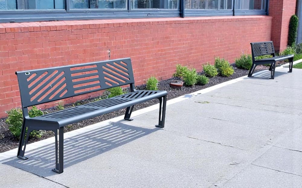 Banco Público Mobiliario Urbano DUMUBA-20 Acero - Imagen 2