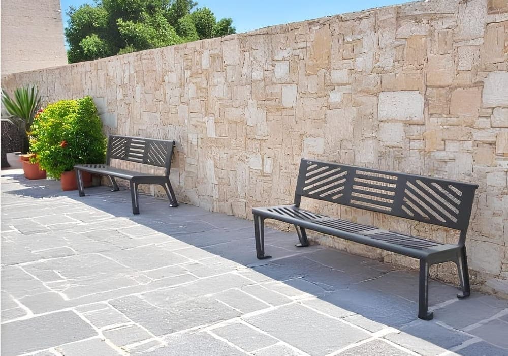 Banco Público Mobiliario Urbano DUMUBA-20 Acero - Imagen 4